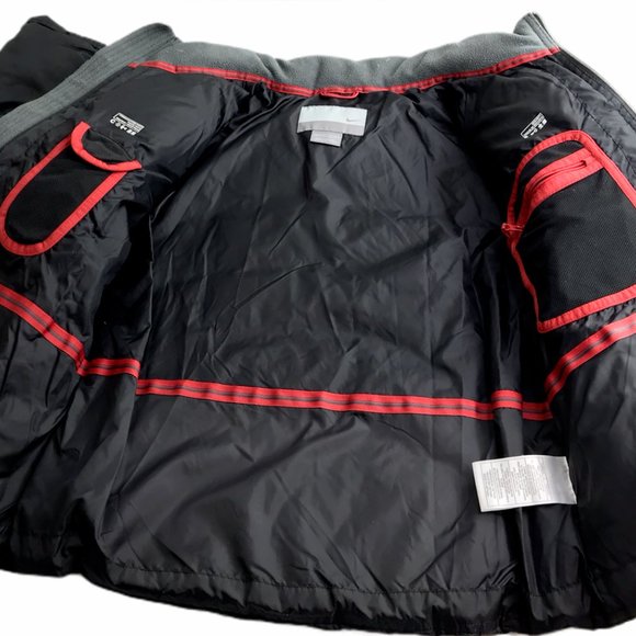 Nike Down Feather Puffy Puffer Coat Jacket, Black, Full Zip Youth 8-10 (Medium) - Picture 3 of 12